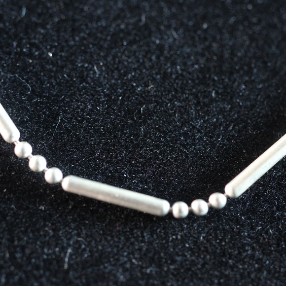 Sterling Silver 925 Ball Bead Chain Necklace - Picture 1 of 4